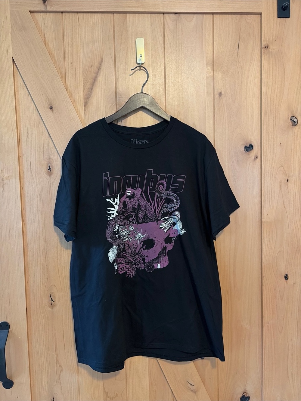 Incubus Black Shirt Octopus In A Skull Graphic Misprint Misfits Tag XXL NWOT